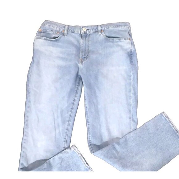 Levis 511 Jeans Mens 38x32 Premium Light Blue Washed Big E Red Tab  READ - Picture 1 of 16